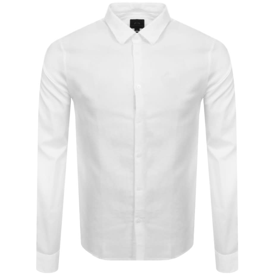 Alternative Image for ProductArmani Exchange Slim Fit Long Sleeve Shirt White1